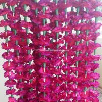 Purple Artificial Marigold flower String